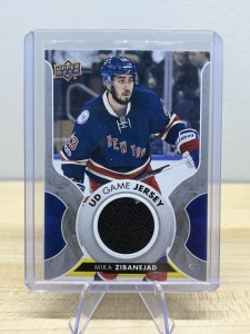 Mika Zibanejad 2017-18 Upper Deck - UD Game Jersey #GJ-ZI New York Rangers for sale on Ebay