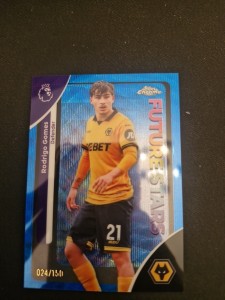 Topps Premier League Chrome 25/26 Rodrigo Gomes Numbered/150 Future Stars Wolves for sale on Ebay