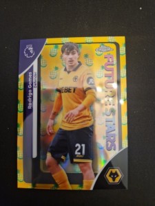 Topps Premier League Chrome 26 Rodrigo Gomes Future Pineapple Parallel Wolves for sale on Ebay