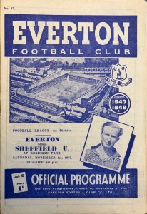 Everton v Sheffield United Div 1 1947/48 for sale on Ebay