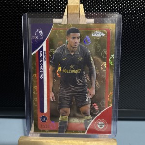 Gustavo Nunes Topps Premier League Logofractor 32/50 Gold Brentford for sale on Ebay