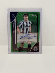 2026 Topps Chrome Premier League Toni Livramento Autograph /99 Green Newcastle for sale on Ebay