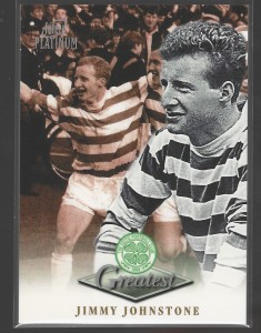 VINTAGE FUTERA PLATINUM 1999 - JIMMY JOHNSTONE - CELTIC GREATEST CARD -EX for sale on Ebay