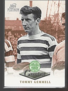 VINTAGE FUTERA PLATINUM 1999 - TOMMY GEMMELL - CELTIC GREATEST CARD -EX for sale on Ebay