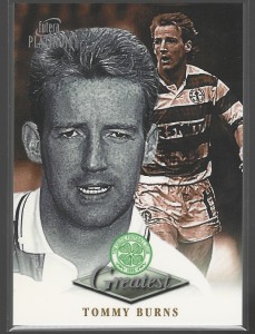 VINTAGE FUTERA PLATINUM 1999 - TOMMY BURNS - CELTIC GREATEST CARD -EX for sale on Ebay
