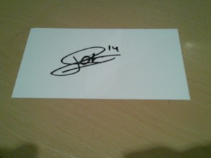 signed card of ex nottingham forest cardiff city footballer jordi osei-tutu for sale on Ebay