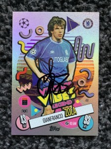 Signed Gianfranco zola ChelseaFootball match Attax card for sale on Ebay