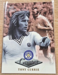 VINTAGE FUTERA PLATINUM 1999 - TONY CURRIE - LEEDS UNITED  GREATEST CARD for sale on Ebay