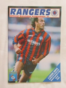 Football Programme Rangers v Levski Sofia EC 1/1 1993/94 for sale on Ebay
