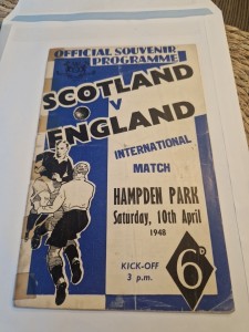 Scotland V England 10/4/1948 for sale on Ebay