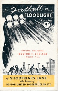 Boston United v Chelsea (Friendly) 1959/1960 - Football Programme for sale on Ebay