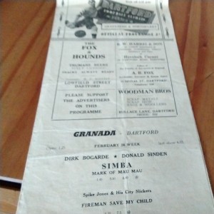 Dartford v Gravesend & Northfleet  Football Programme  26/2/1955. for sale on Ebay