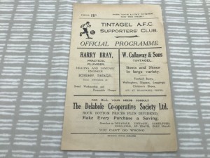 Tintagel v St Dennis 1951/52 Cornwall Senior League 4 Pager - 29th March 1952 for sale on Ebay