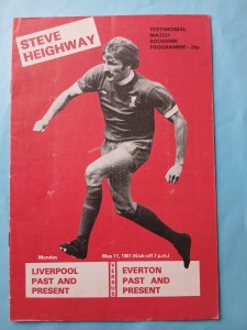1981 Liverpool v Everton (Past & Present) - Steve Heighway Testimonial Programme for sale on Ebay