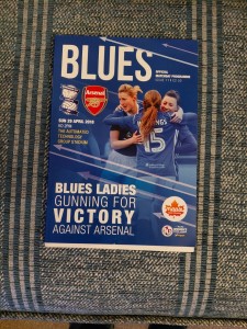 BIRMINGHAM CITY WOMEN V ARSENAL WOMEN ( SUNDAY 29TH APRIL 2018 ) for sale on Ebay