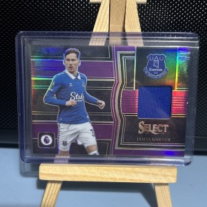 2023/24 Panini Select Premier League James Garner Patch Everton - Purple /49 for sale on Ebay