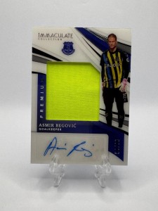 Asmir Begovic Match Worn Patch Auto /99 2021 Panini Immaculate Everton for sale on Ebay