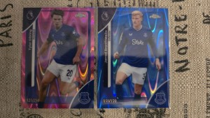 Everton Numbered Bundle 2x Cards Premier League Chrome Flagship Rare for sale on Ebay
