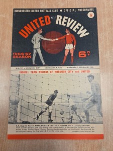 Manchester United v Norwich City F.A Cup 1967 Programme with Match Ticket  for sale on Ebay