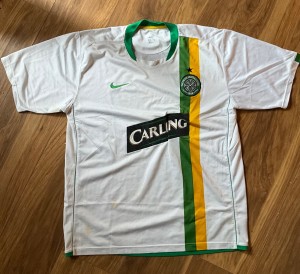 Nike Celtic 2006/08 Size: XL Away Football Shirt White for sale on Ebay
