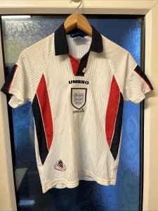 97-98 England Home Shirt White Kids Size 12-13 for sale on Ebay