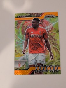 2024/25 Panini Prizm PL Taiwo Awoniyi Nottingham Forest Fractal Insert /25 for sale on Ebay