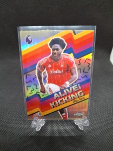 2025-26 Topps Chrome Premier League Alive and Kicking Ola Aina Nottingham Forest for sale on Ebay