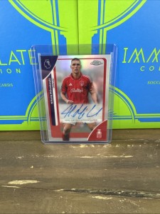 Topps Chrome Premier League Nottingham Forest Nikola Milenkovic Auto for sale on Ebay