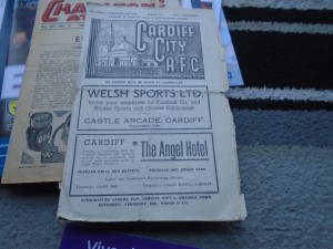 CARDIFF CITY V NOTTINGHAM FOREST 1947-8 for sale on Ebay