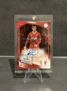 2025-26 Topps UCC Philippe Coutinho Liverpool FC 1/5 Sapphire Auto for sale on Ebay