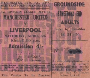 MANCHESTER UNITED V LIVERPOOL 14/12/1968 D1 -  USED TICKET FEAT GEORGE BEST for sale on Ebay