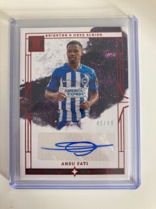 PANINI IMPECCABLE 23/24 ANSU FATI BRIGHTON AUTO 40/49. for sale on Ebay