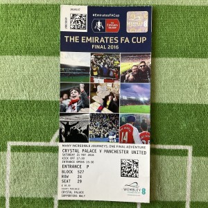 CRYSTAL PALACE v. MANCHESTER UNITED 2016 FA Cup Final Ticket Used/mint for sale on Ebay