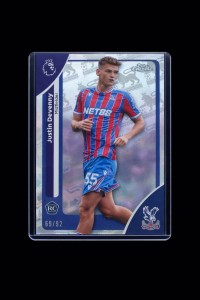 Topps Chrome Premier League 2026 Justin Devenny RC 69/92Crystal Palace 🔥  for sale on Ebay
