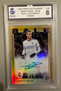 Topps Gareth Bale Autograph /50 Real Madrid Tottenham Hotspur MGC 8 for sale on Ebay