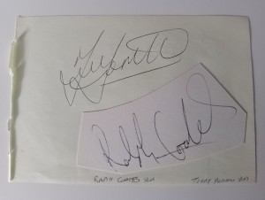 Tottenham Hotspur Signed Page Terry Yorath Coates, Ardiles, And Don McAllister for sale on Ebay