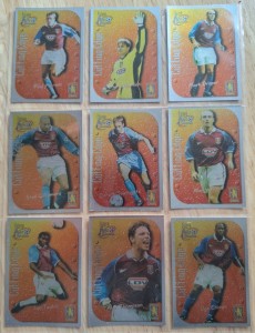 VINTAGE FUTERA FANS SELECTION 1999- ASTON VILLA-CUTTING EDGE SILVER CHASE SET SP for sale on Ebay