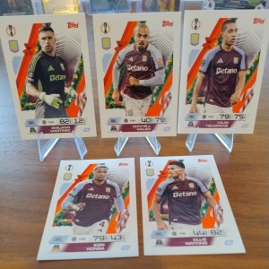 Match Attax 25/26 Festive Parallel Aston Villa bundle x5 UCC (B177) for sale on Ebay