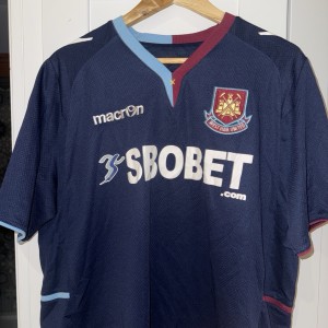 Mens West Ham United Away Shirt 2012/13 L/XL Macron Vintage Retro for sale on Ebay