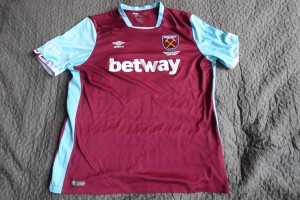 West Ham home football shirt 16/17 2XL for sale on Ebay