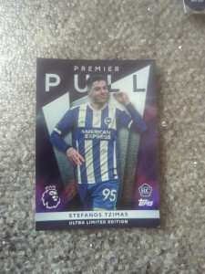 Topps Premier League Card Premier Pull PP5 Rookie Stefanos Tzimas Brighton for sale on Ebay
