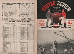 1956/57 MANCHESTER UNITED V NEWCASTLE UNITED LEAGUE NUMBER 14 for sale on Ebay