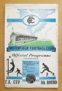 CHESTERFIELD v CHELSEA FA Cup 1949/1950 *Good Condition Football Programme* for sale on Ebay