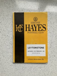 Hayes v Leytonstone 25th Feb 1978 for sale on Ebay