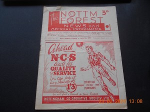 NOTTINGHAM FOREST (CHAMPIONS)  v  BRISTOL CITY   31/3/1951 for sale on Ebay