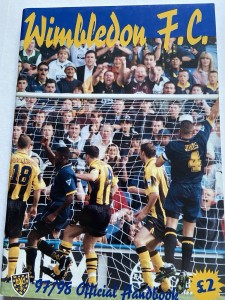 Wimbledon FC Officials Handbook 1997/78 for sale on Ebay