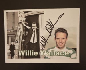 Willie Wallace Celtic FC Autographed Postcard for sale on Ebay