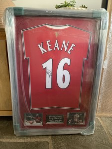 Roy Keane Signed Football Shirt Framed for sale on Ebay