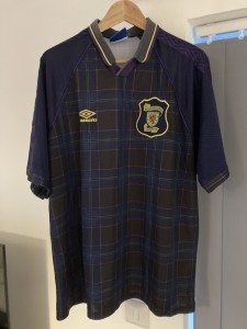 Scotland Euro 96 Football Top Strip XXL for sale on Ebay