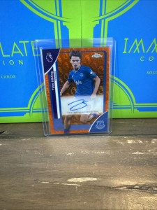 Topps Chrome Premier League Logofractor Everton Tyler Dibling Auto 2/25 🔥 for sale on Ebay